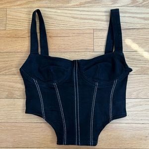NWT Zara Denim Corset